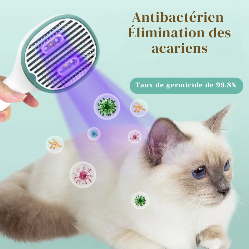 CEPILLO LED — Cepillo de esterilización para un pelaje suave y saludable