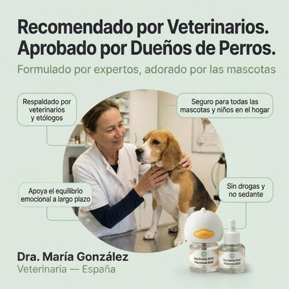 Difusor de Feromonas Veluna para el Alivio de la Ansiedad en Perros