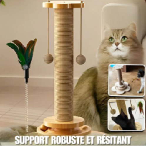 EL ÁRBOL DE BOLAS™ — Juguete interactivo rascador para gatos