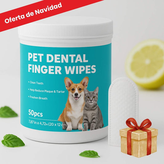 DentaFresh - Toallitas de Limpieza y Protección Dental para Perros