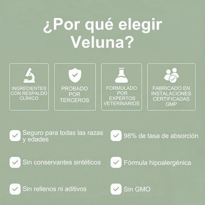 Colágeno Líquido Premium Veluna para Perros
