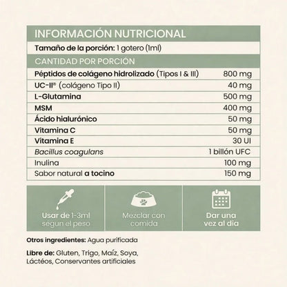Colágeno Líquido Premium Veluna para Perros
