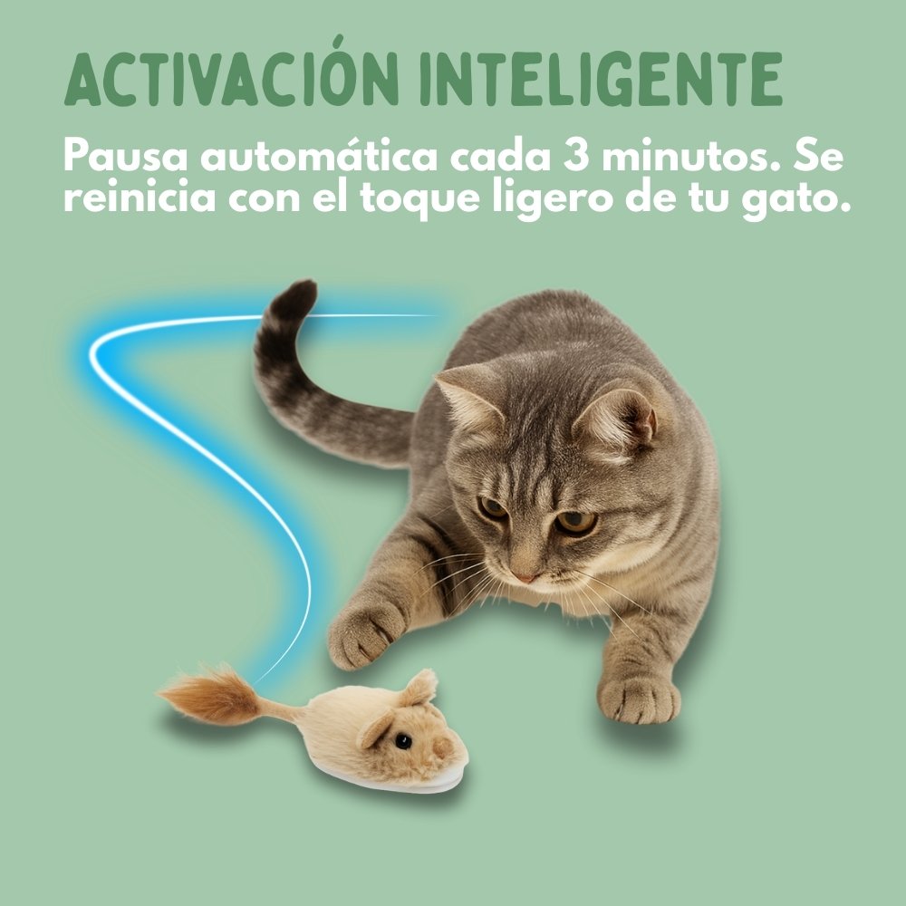 Juguete interactivo de ratón para gatos