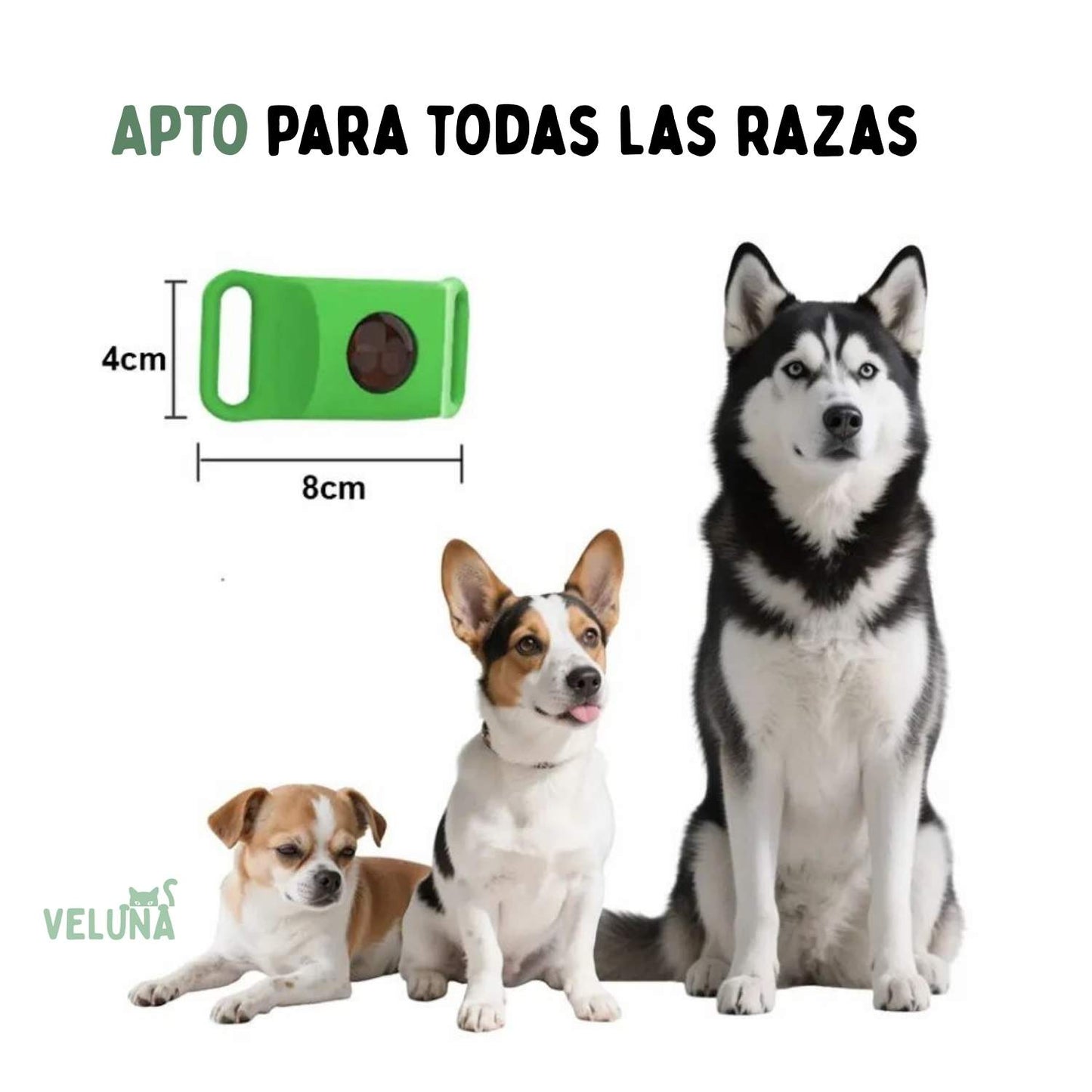 Collar Veluna -contra pulgas (protección hasta 12 meses)