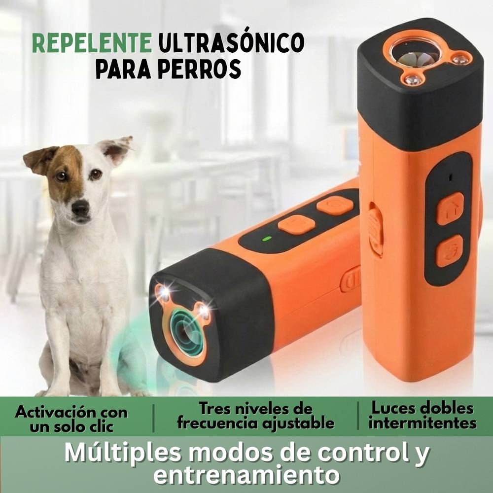 CalmPro – Entrenador ultrasónico para perros – Detén los ladridos excesivos de forma segura