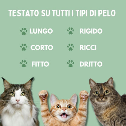 Spazzola a Vapore Multifunzione 4 in 1 per Gatti