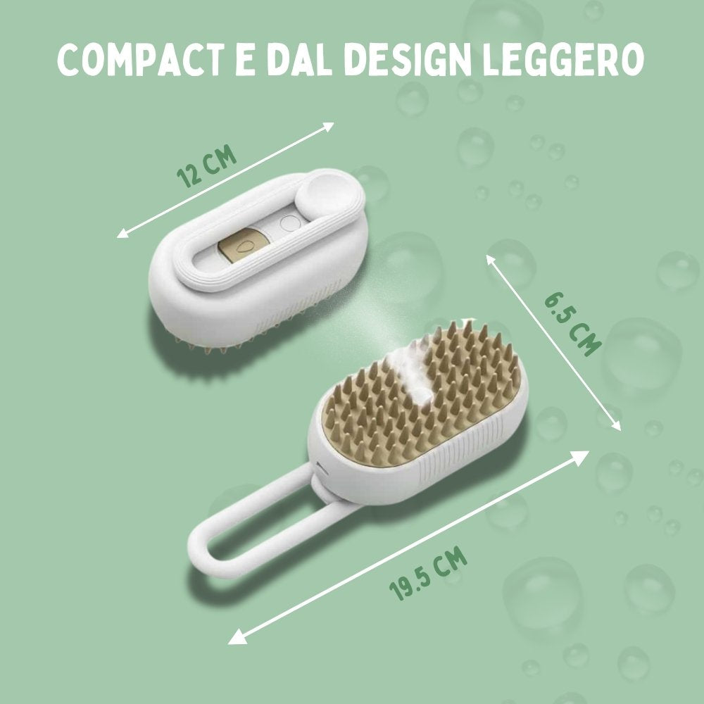 Spazzola a Vapore Multifunzione 4 in 1 per Gatti