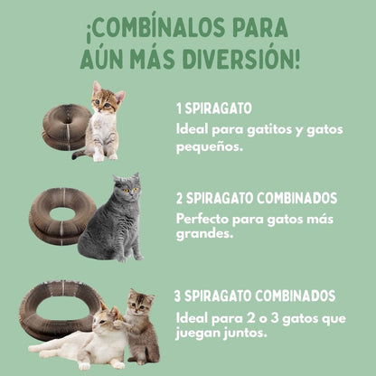 SPIRAGATO – Rascador interactivo para gatos